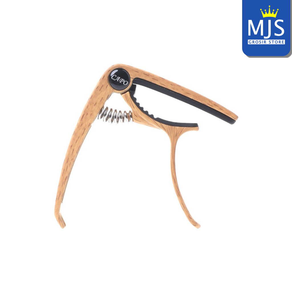 Capo Gitar Motif Kayu Bahan Desain Kayu Kapo Wood Gitar Akustik Klasik Elektrik