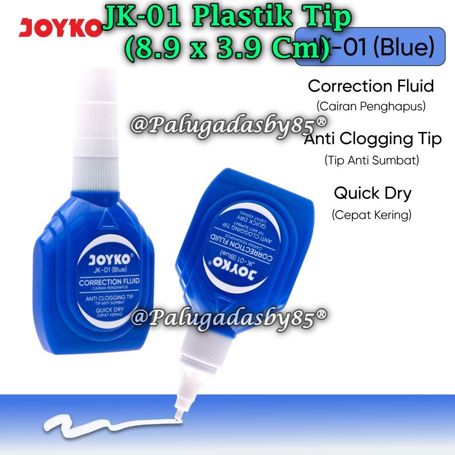 

(1 Pak Isi 12 Pcs) GROSIR Correction Fluid JOYKO JK-01 Blue Plastik Tip (1 Pak Isi 12 Pcs)