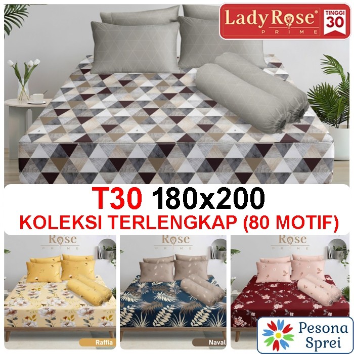 SPREI LADY ROSE 180x200 / SPREI LADY ROSE KING / SPRAI LADYROSE KING / LADY ROSE SPREI 180x200