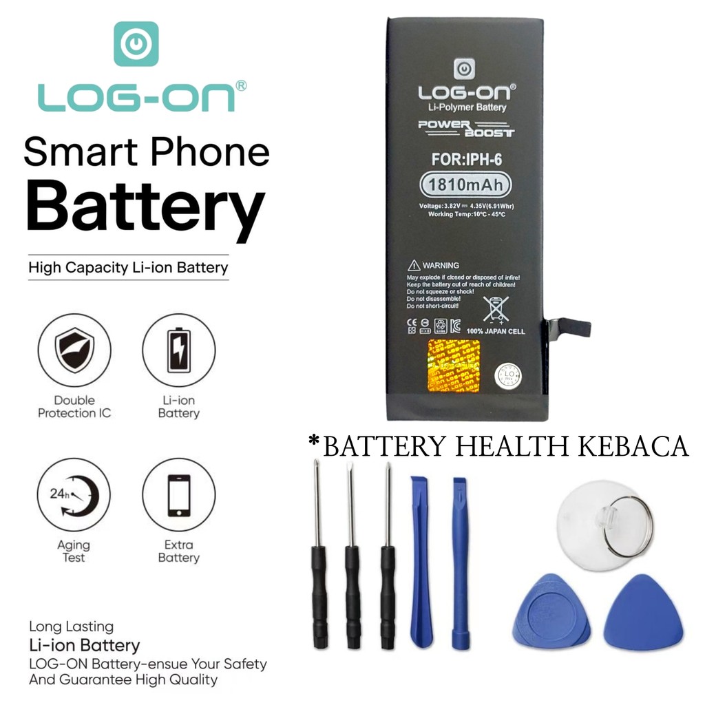 LOG ON BATERAI IPHONE 6 BATRE POWER BOOST BATTERY