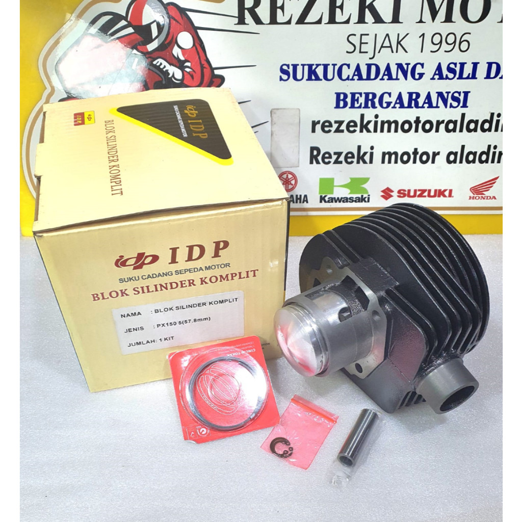 BLOK SEHER CYLINDER SET VESPA SUPER PX EXCLUSIVE LUBANG 5