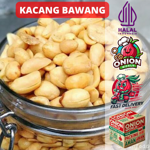 UWD KACANG BAWANG SASET Cemilan Kacang Bawang Matang Goreng Kacang Goreng Bawang Putih Kacang Goreng