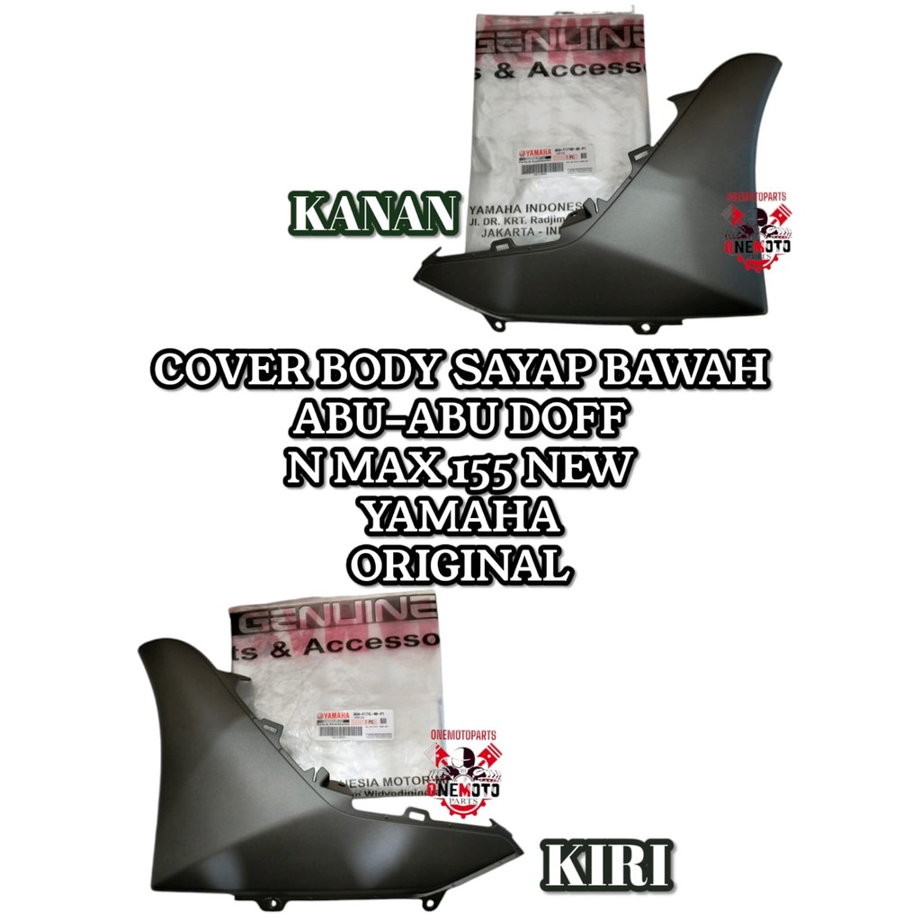 COVER BODY SAYAP BAWAH ABU-ABU DOFF N MAX 155 NEW YAMAHA B6H-F171L-00-P1 B6H-F171M-00-P1 ORIGINAL