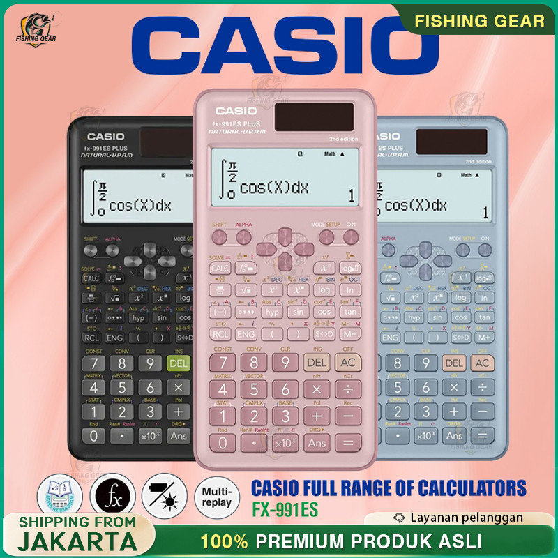 

Kalkulator Scientific Casio FX-991EX/FX-991ES PLUS Casio Original Kalkulator Calculator Scientific Kalkulator Ilmiah Kalkulator Sekolah Garansi Resmi 3 Tahun 2nd Edition Kalkulator Casio Scientific Calculator Casio Scientific