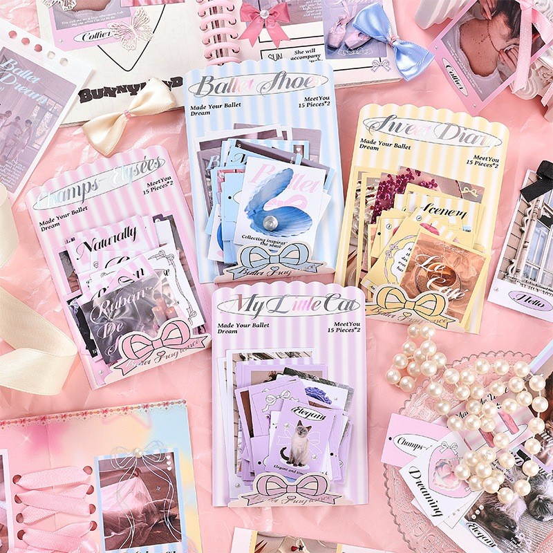 

Made Your Ballet Dream Series Stickers for Journal Binder Scrapbook Notebook Photocard
