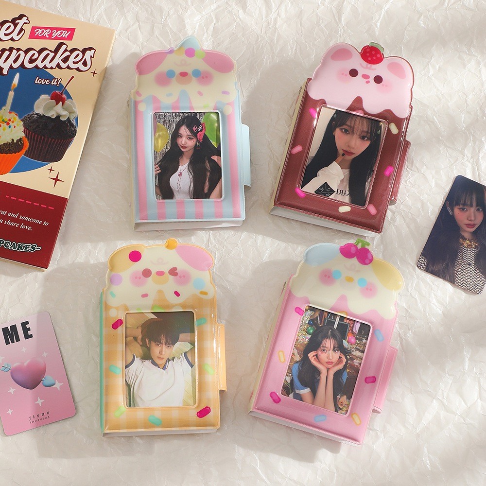 

Mini Collect Book 1P 40 Slot Binder Photocard Cake Bear Series Album Tempat PC Kolbuk KPOP Korea