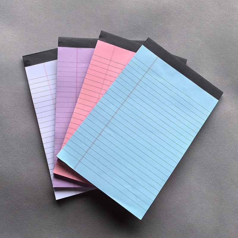 

A5 Simple Horizontal Line Tearable Notepad Portable Memorandum Color Notebook