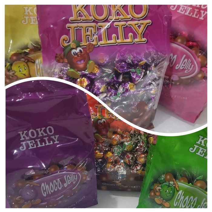 

permen coklat malaysia cokelat candy koko jelly cocoaland 750 gram - apple LAS