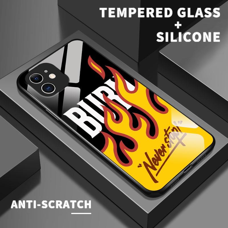 Case Hp For Samsung J7 Prime J4 Plus J6 Plus J7 2017 J7 Pro On7 2016 F02s F04 F12 F22 Kaca Glass Sil