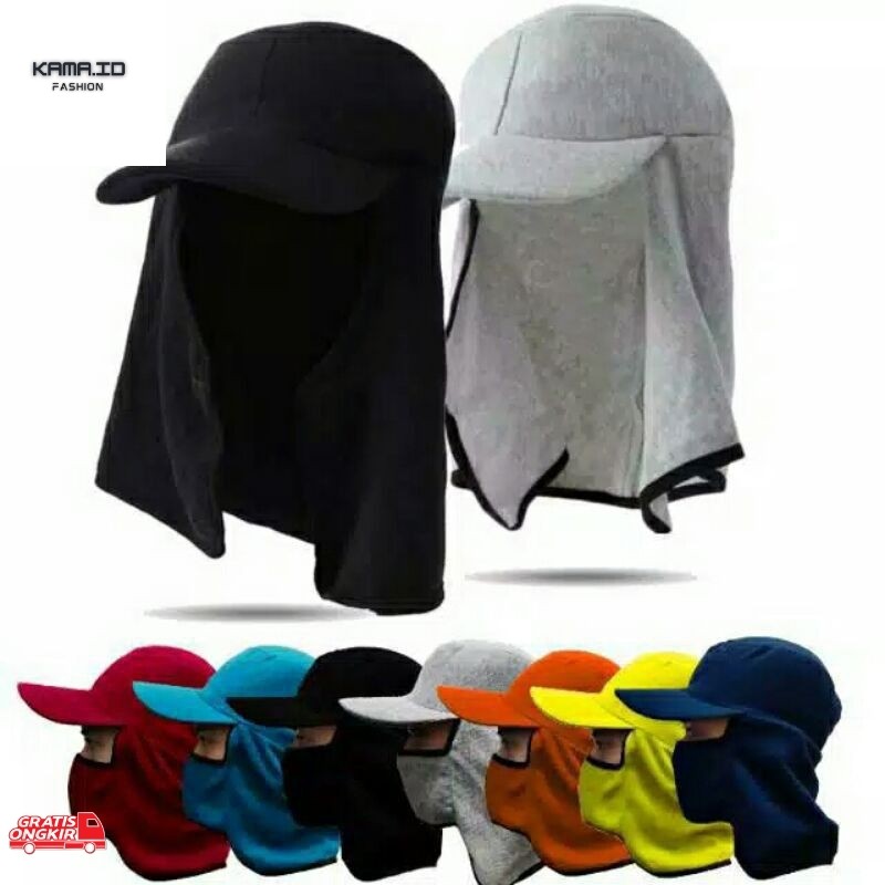 Topi Terkini / topi masker jepang topi ronda topi petari topi tukang bangunan topi tukang tani