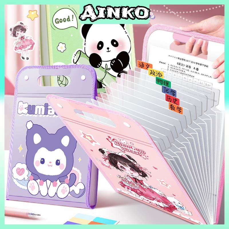

Lucu Kartun File Organizer / Penyimpanan Berkas / Folder Portable / Tempat Kertas Ujian