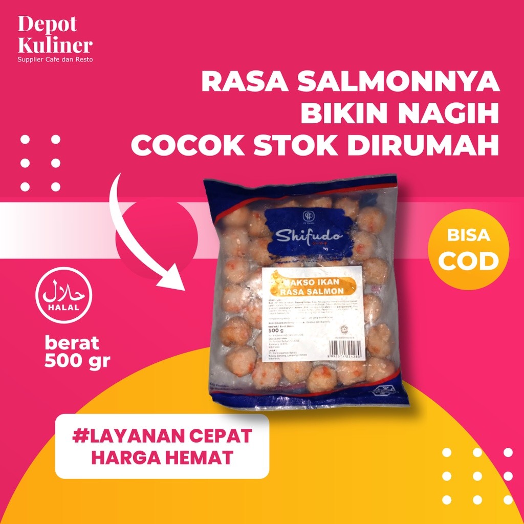 

Shifudo bakso ikan rasa salmon 500 gr