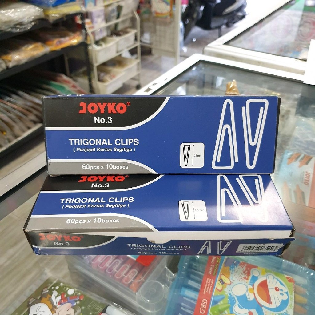 

Clip Kertas Joyko Trigonal Stainless No. 3 (25mm) - 60pcs