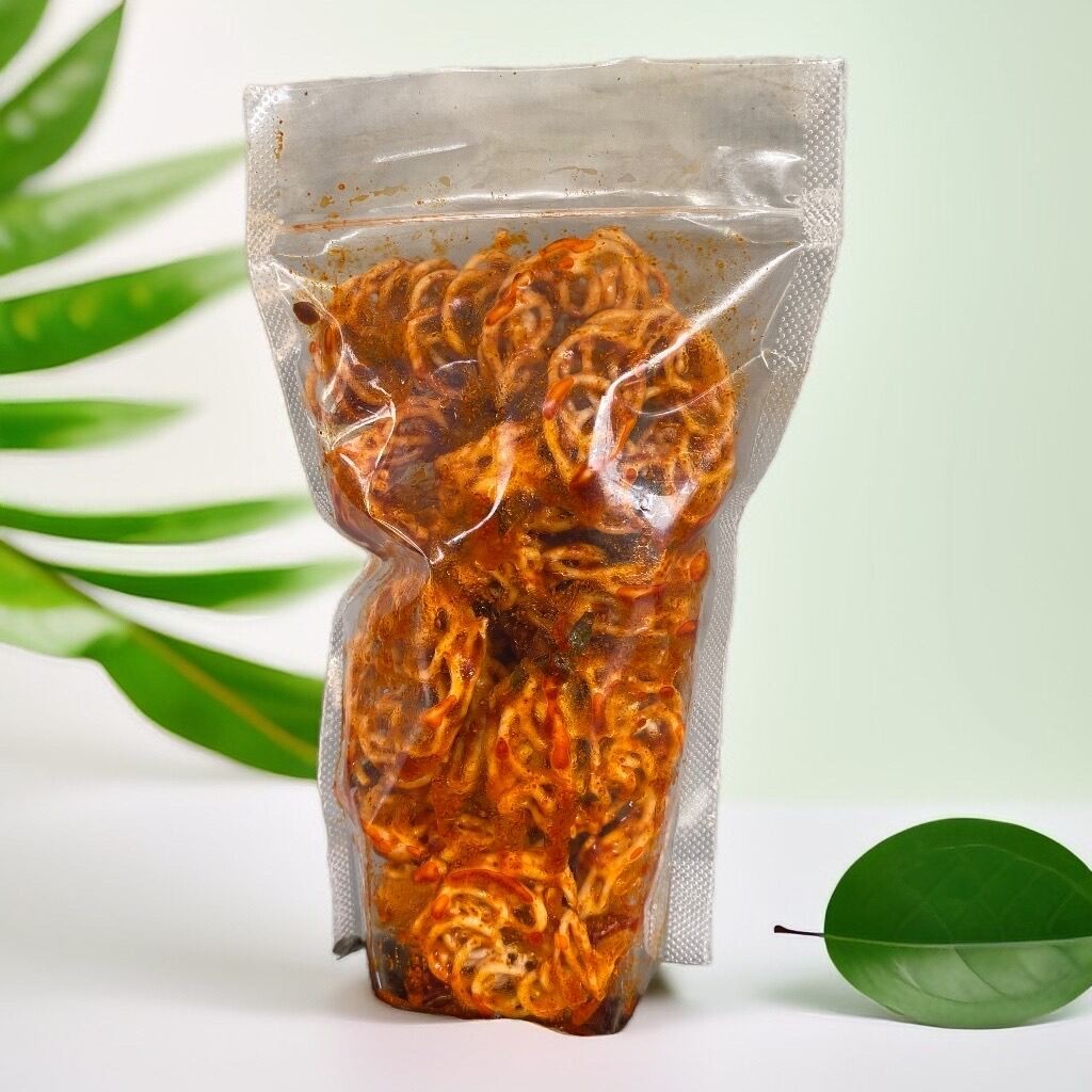 

kerupuk seblak Rafael pedas daun jeruk 100gr