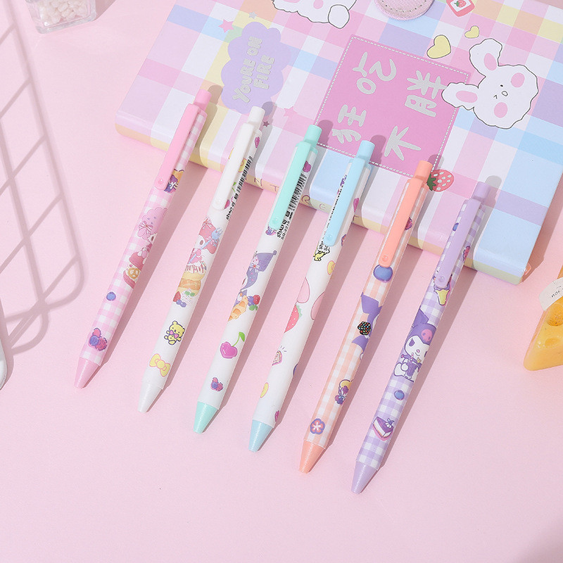 

PULPEN 1 SET ISI 6 PCS MOTIF RABBIT LUCU / PEN GEL MOTIF KARTUN JEPANG