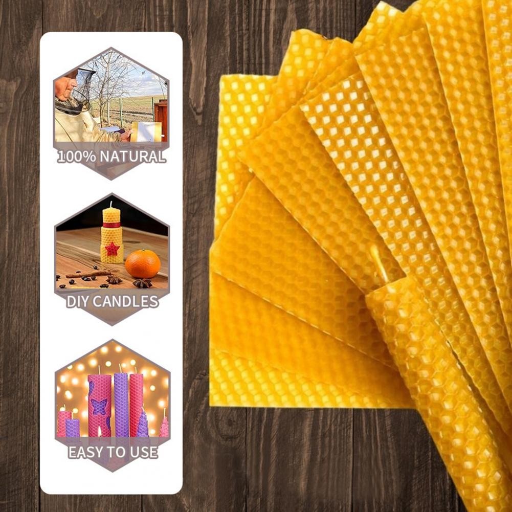 

10Pcs Beeswax Candle Craft Set Natural Material DIY Candle Making Handmade Beeswax DIY Candle Making Crafting Supplies