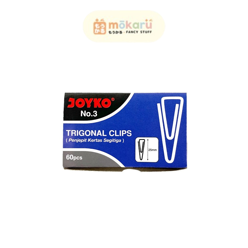 

Joyko Trigonal Clip / Paper Clip/ Klip penjepit kertas No. 3 Murah