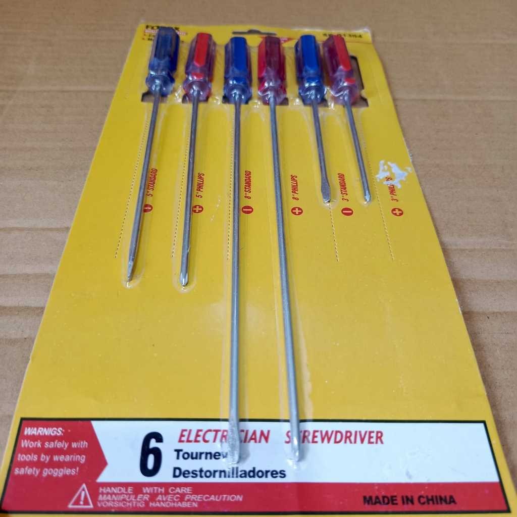 READY Obeng Set 6pcs Obeng Setting Karburator Obeng Radio - Obeng Setting Amerika Kecil Kurus