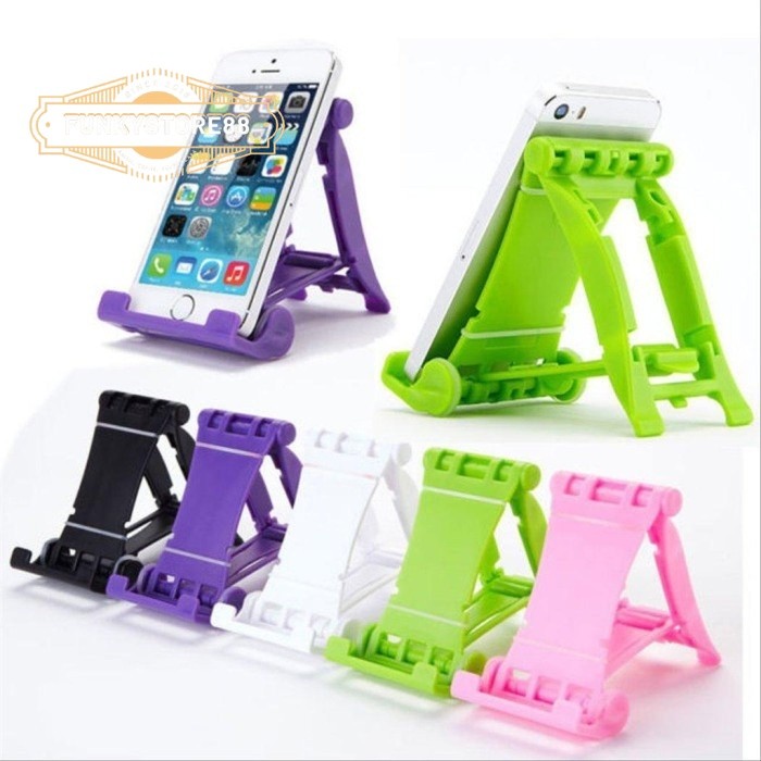 Dudukan Handphone Lipat Holder Hp / Stand Phone Holder Lipat Kecil Kuat Holder