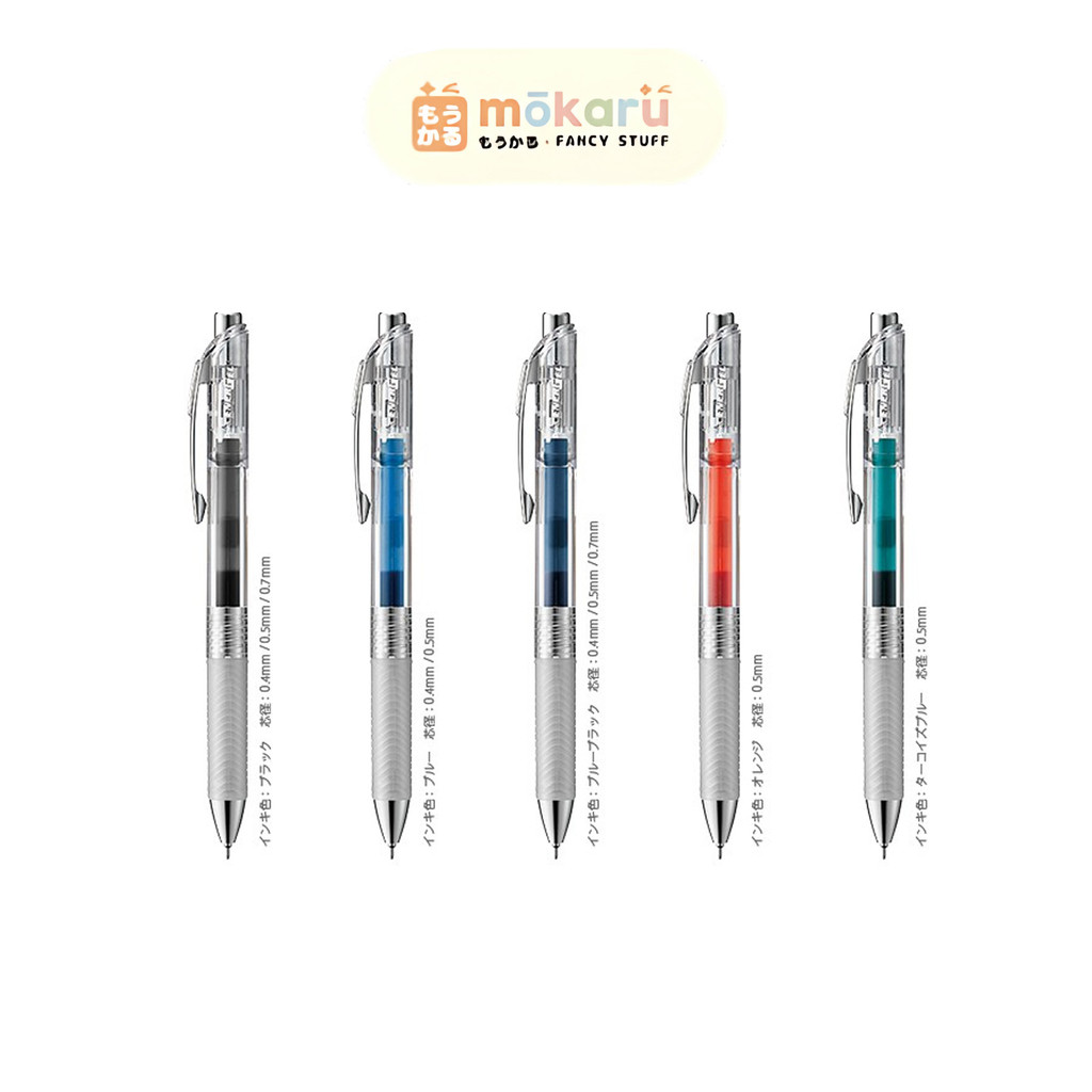 

Pentel Pulpen Energel Infree 0,5mm Clear Retractable Fast Dry Pena Gel Pen Limit Edition