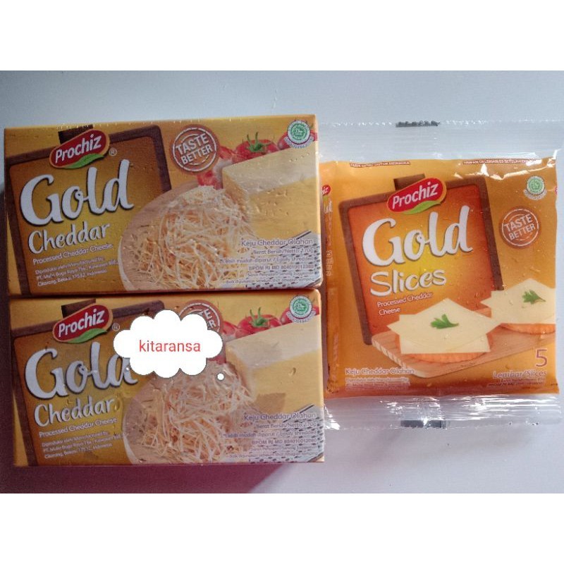 

Keju Prochiz Gold/Cheddar Prochiz Gold/Keju Slices