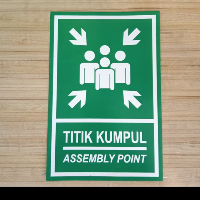 

PLAT K3 RAMBU SAFETY TITIK KUMPUL / ASSEMBLY POINT UK 30X40CM