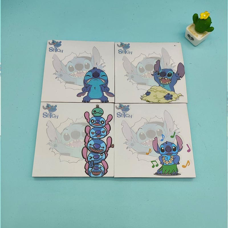 

4pcs/lot Disney Stitch Memo Pad Sticky Notes Kawaii Koala N Times Stationery Label Notepad Post Office School Supplies Kids Gift