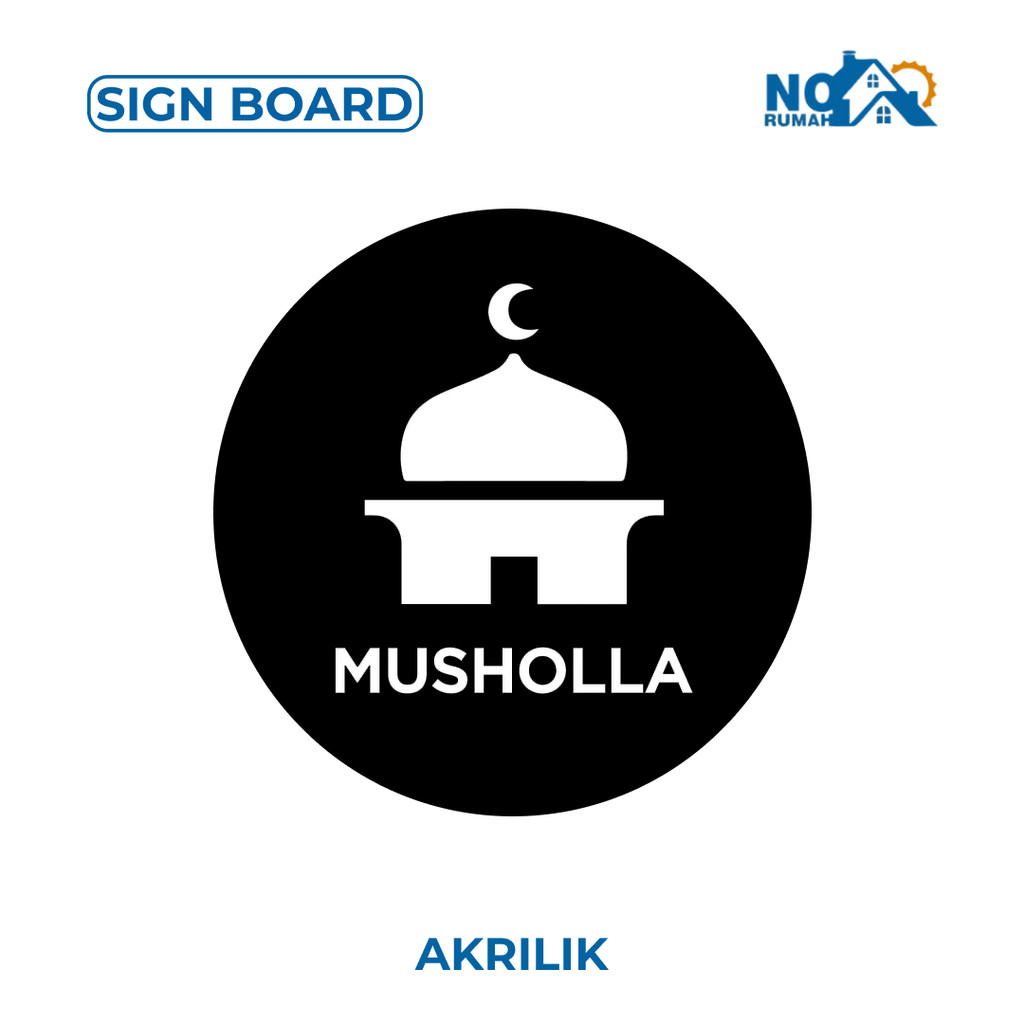 

Musholla Sign Board Akrilik Mushola Signage Label Acrylic Nama Ruangan Penanda Room Name