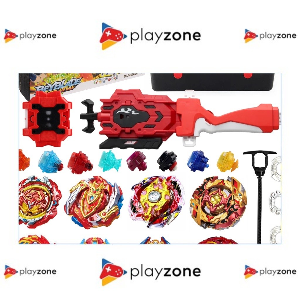 Gasing Beyblade Portable Box 8 In 1 Gasing Set