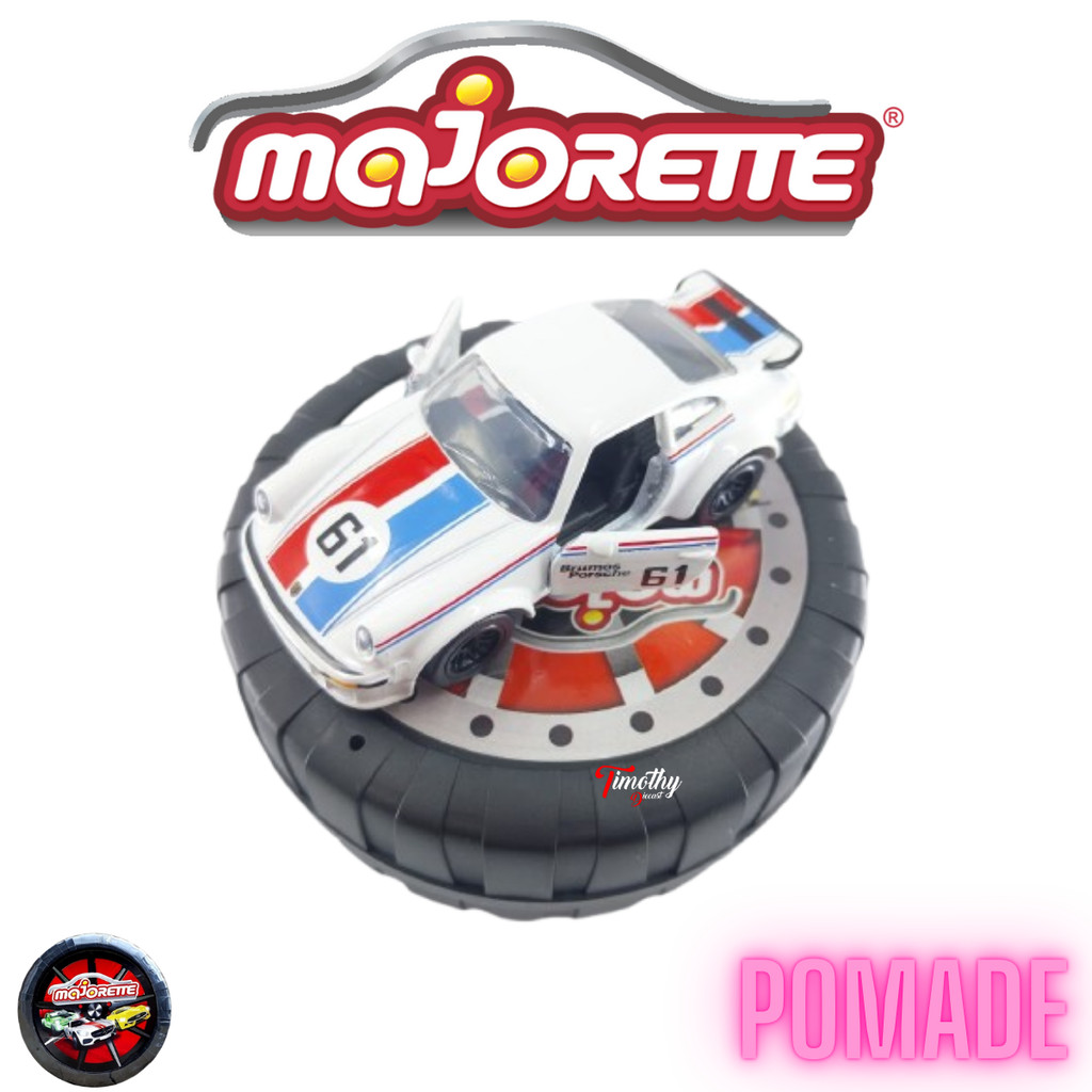 Diecast Majorette Pomade Porsche 934 Putih List 61 New Loose Open Door