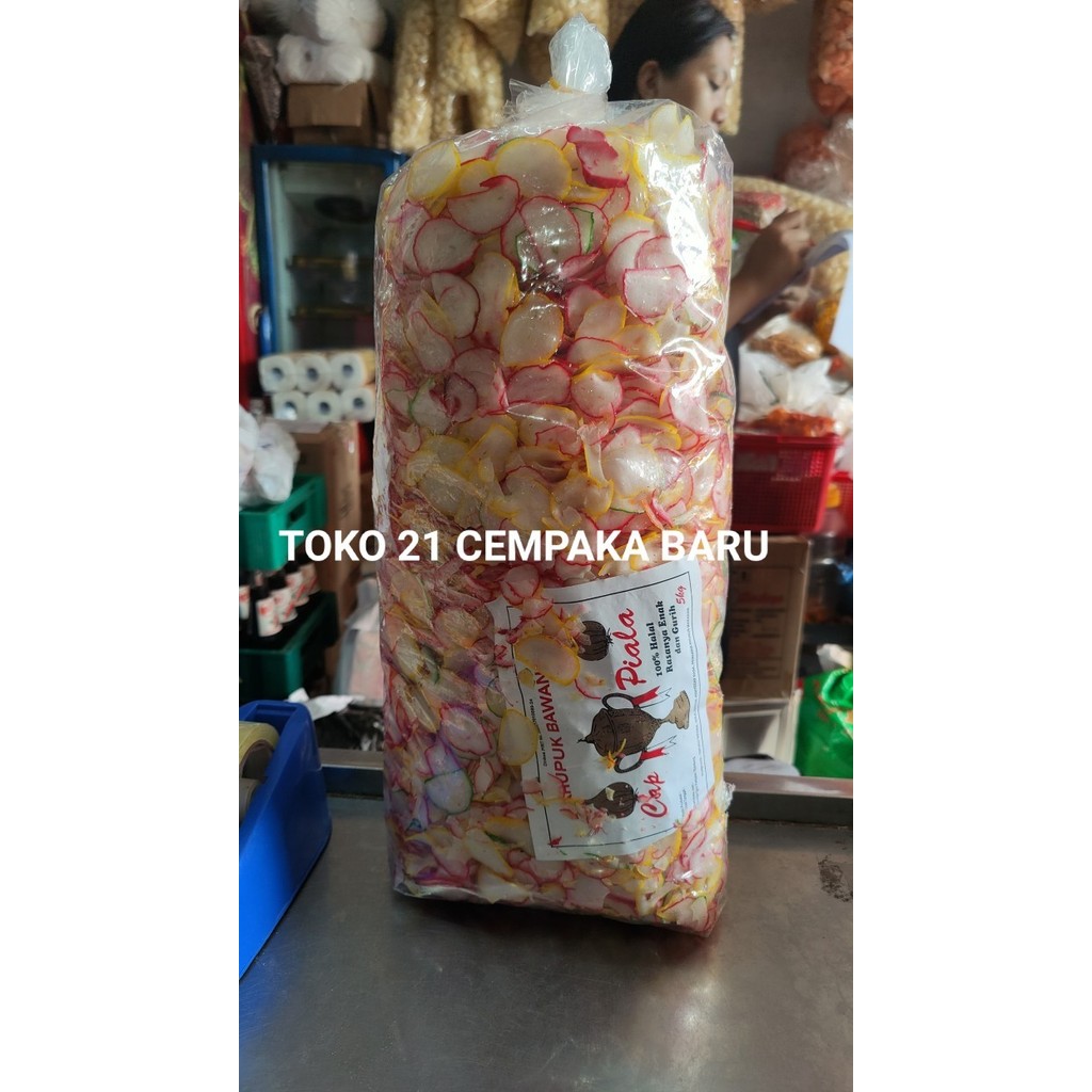 Kerupuk Mentah Bawang Warna Warni 1 BALL isi 5 KG | Krupuk 5KG Murah