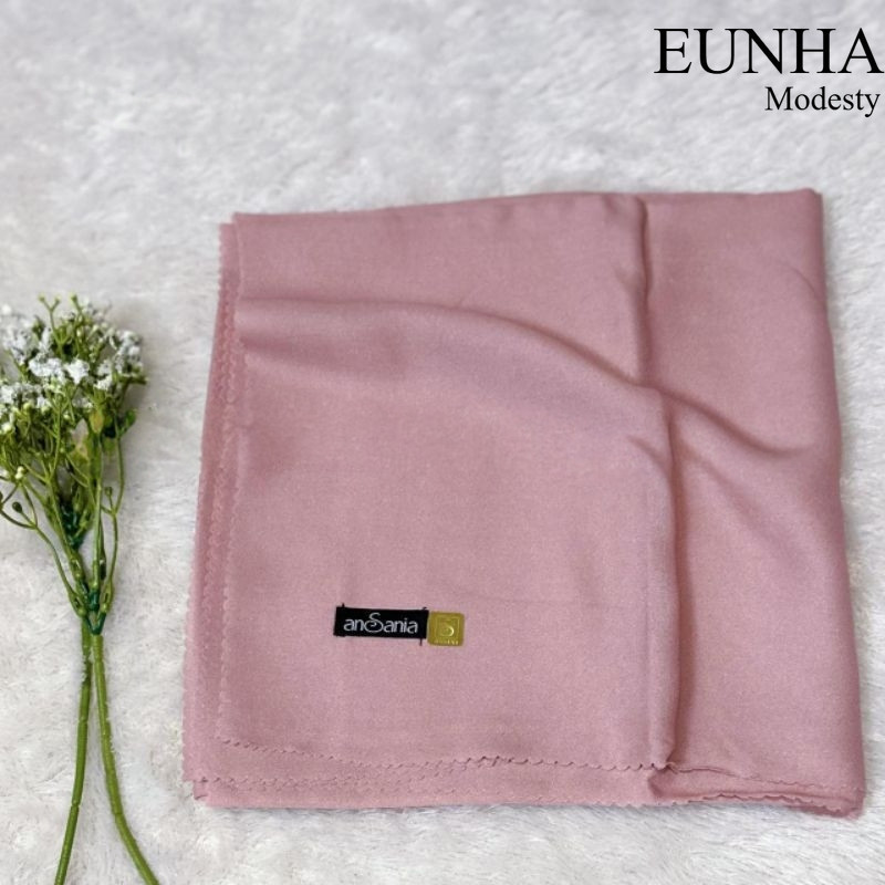 Hijab Segiempat Shinar Glamor laser cut BY ANSANIA Size1 10×110cm Warna Rose Gold produk original