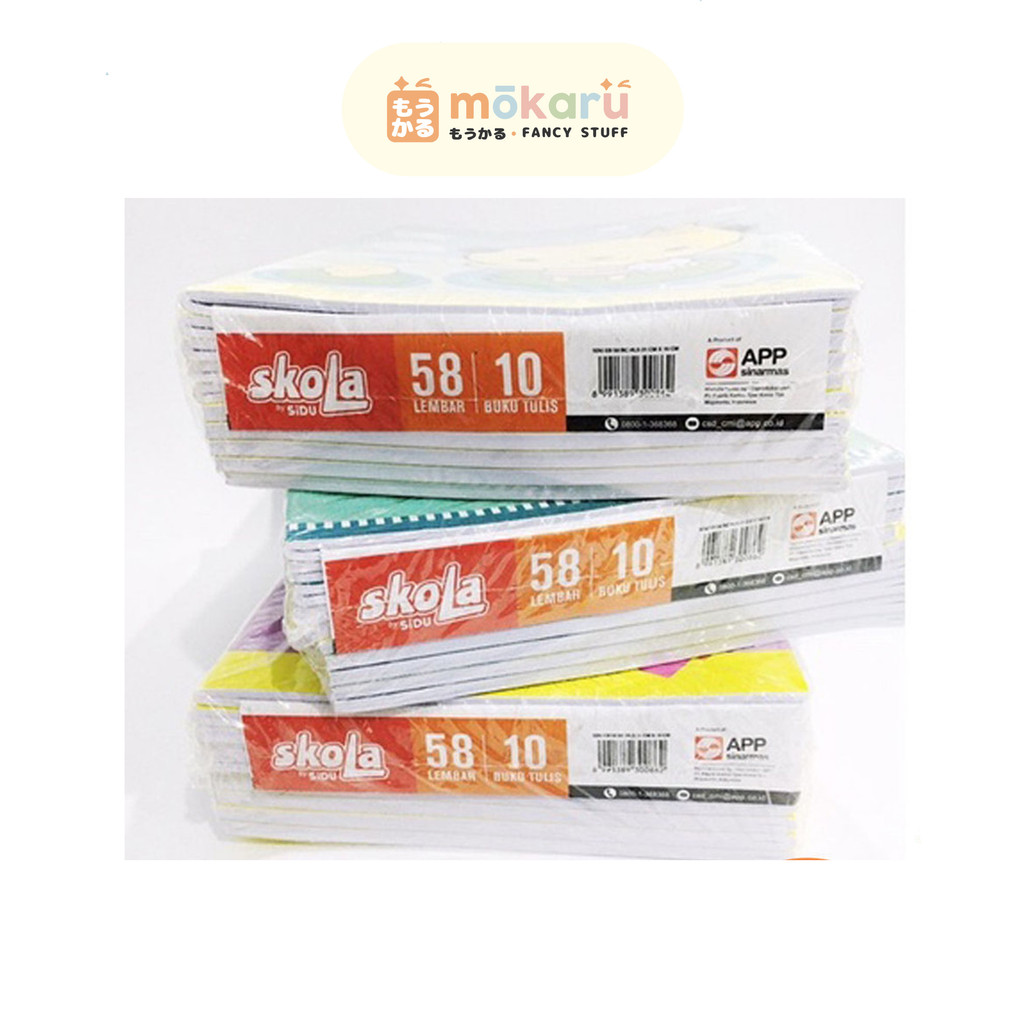 

SKOLA Buku Tulis 58 Lembar Bergaris DIJUAL PAK Murah Berkualitas