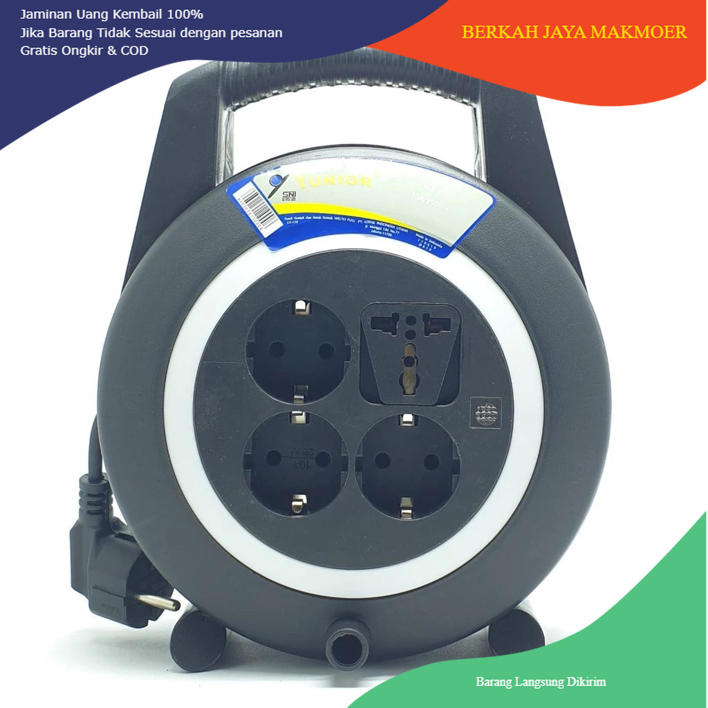 Kabel Roll 10Mtr / Kabel Box Loyal Yunior Welto 10 Mtr Lampu Tanpa Saklar / Gulungan Rol Kabel Bok
