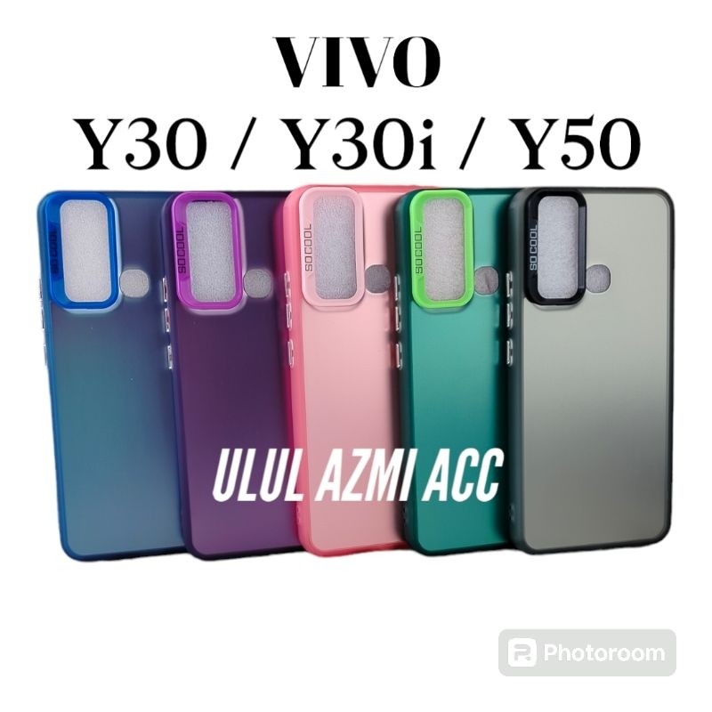 Case IMD Plate Hologram Vivo Y30 Y30i Y50 Softcase Pelindung Kamera