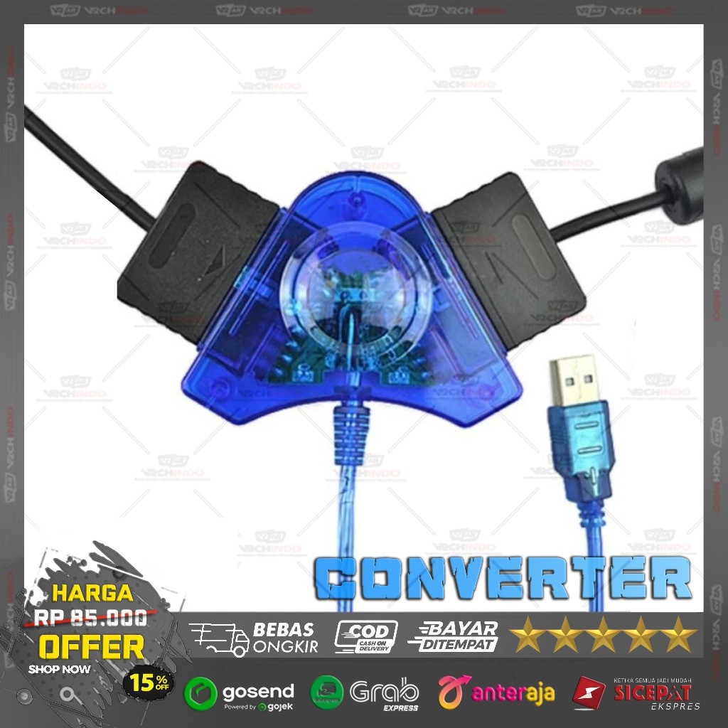 Converter Stik Stick PS2 Ke PC / Laptop - Connector Stick PS2 ke PS3 