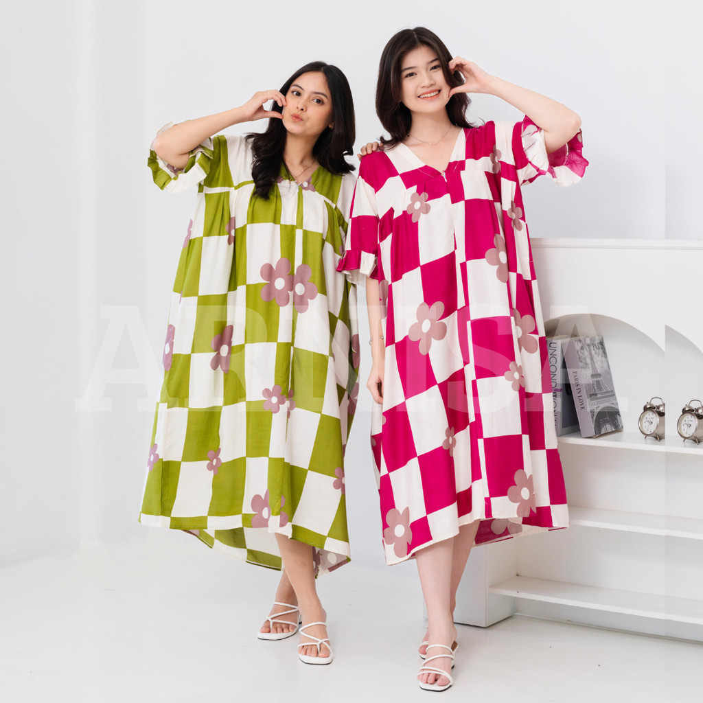 Daster Rampel Dress Viral Korea Jumbo ( Saranghae, Bianca, Marimar ) Arnisa Vol. 1 by Arnisa Officia