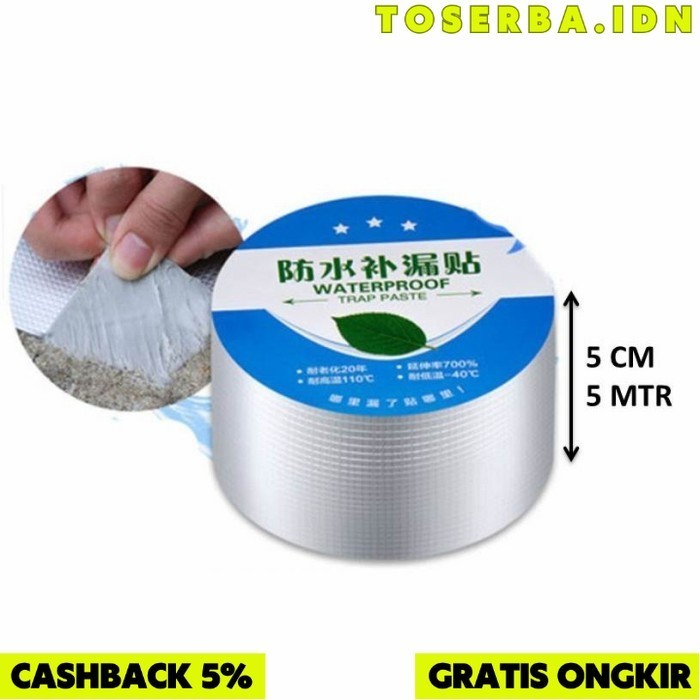 

ISOLASI ALUMINIUM FOIL LAKBAN WATERPROOF ANTI BOCOR ATAP KOLAM