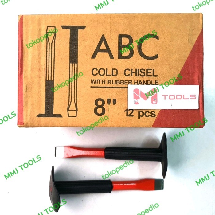 Pahat Beton Topi ABC 8" Harga per lusin - Pahat Tembok Besi Topi