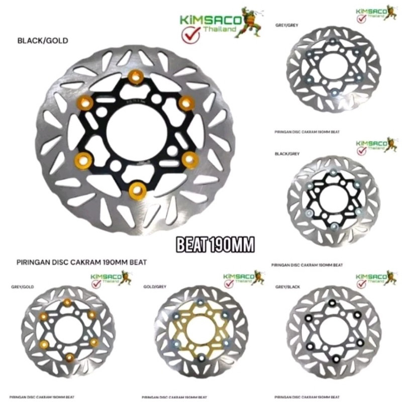 disk brake model psm piringan cakram disk depan standar 190mm beat motor