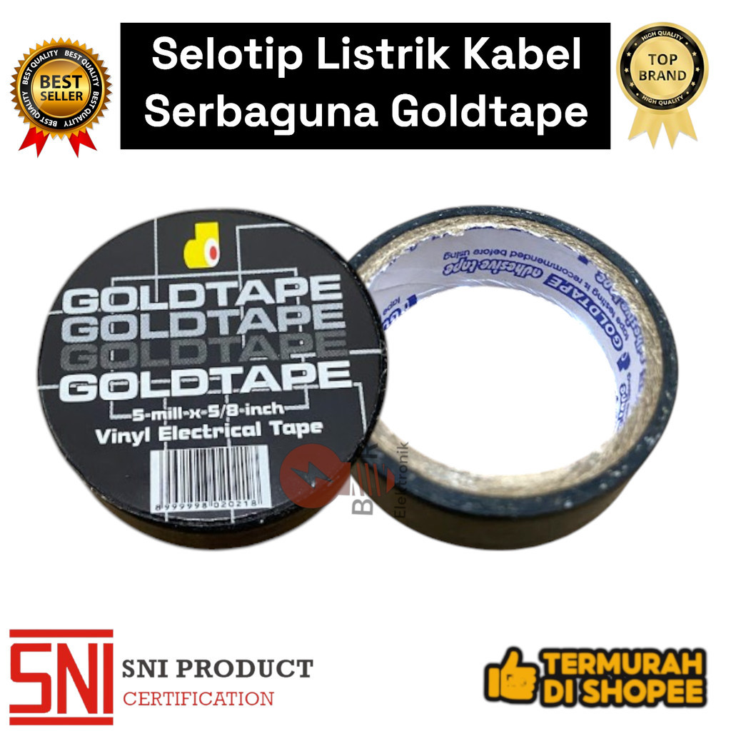 

Promo Isolasi Selotip Listrik Kabel Serbaguna Goldtape Gold Tape Termurah