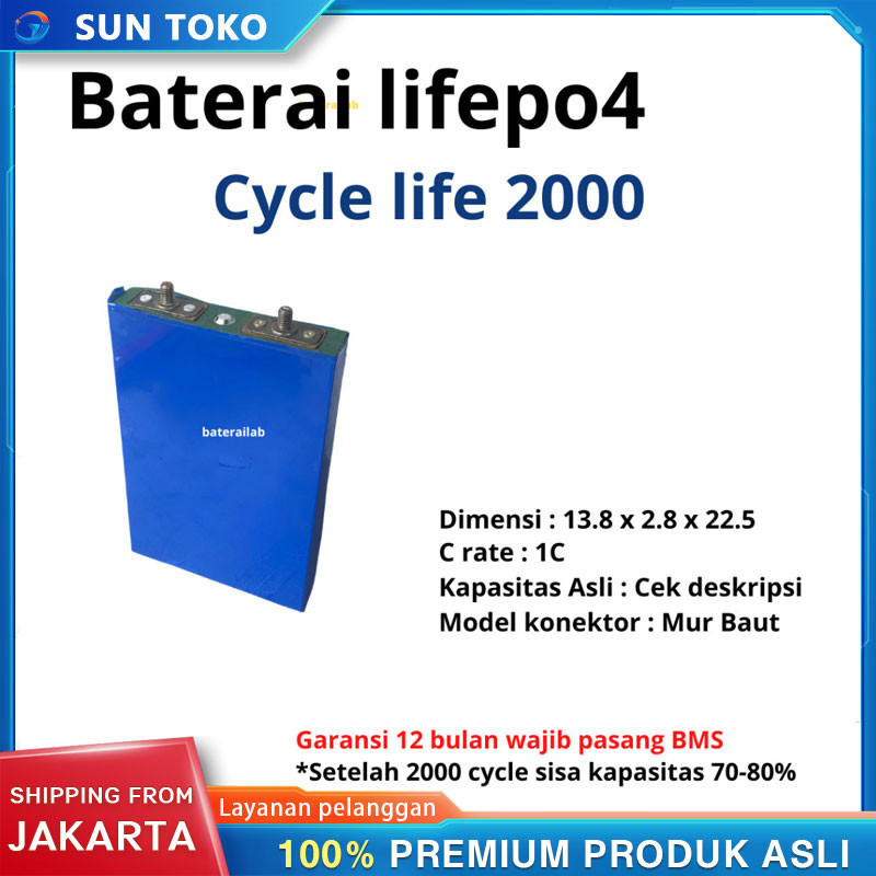 CALB UPS 12V Baterai Lifepo4 3.7v 12AH/25AH/50AH Baru Elektrik Baterai Lithium LIFEPO4 3.2V 50Ah DIS