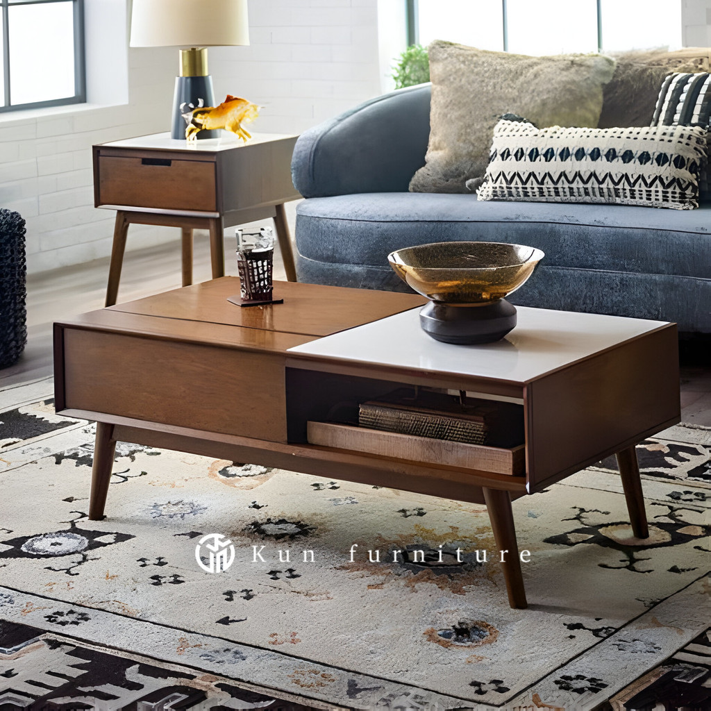 meja kopi jati, meja tamu jati minimalis modern, meja tamu jati | Kun furniture