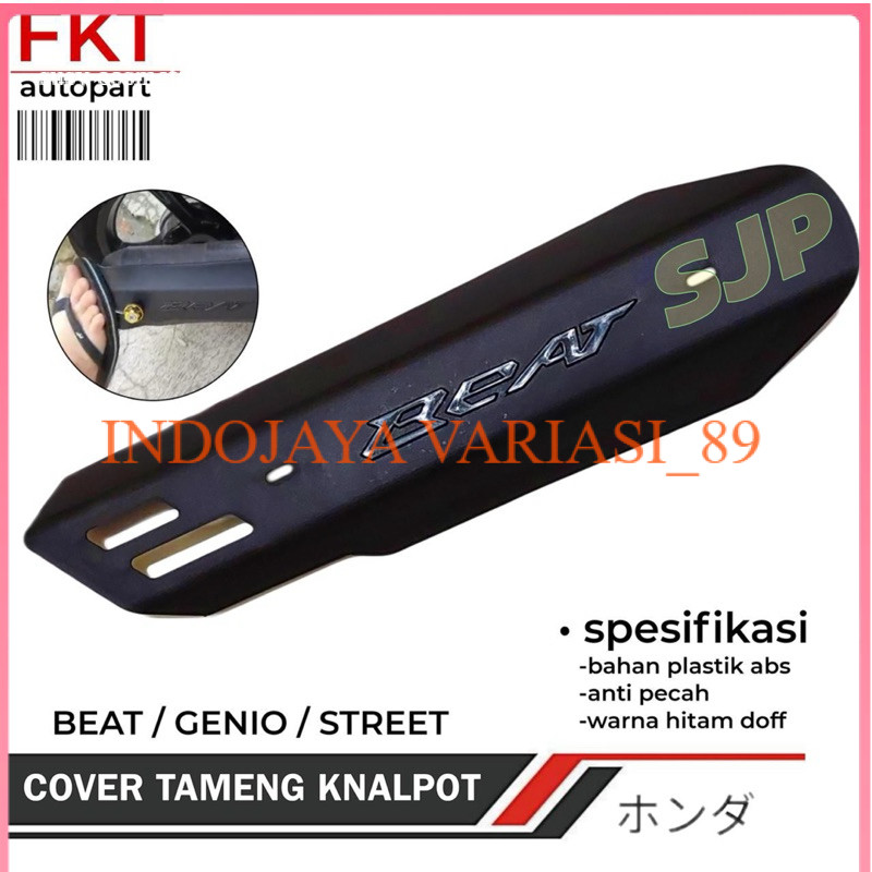 tameng knalpot / pelindung knalpot beat karbu beat fi esp beat deluxe beat street INDOJAYA VARIASI