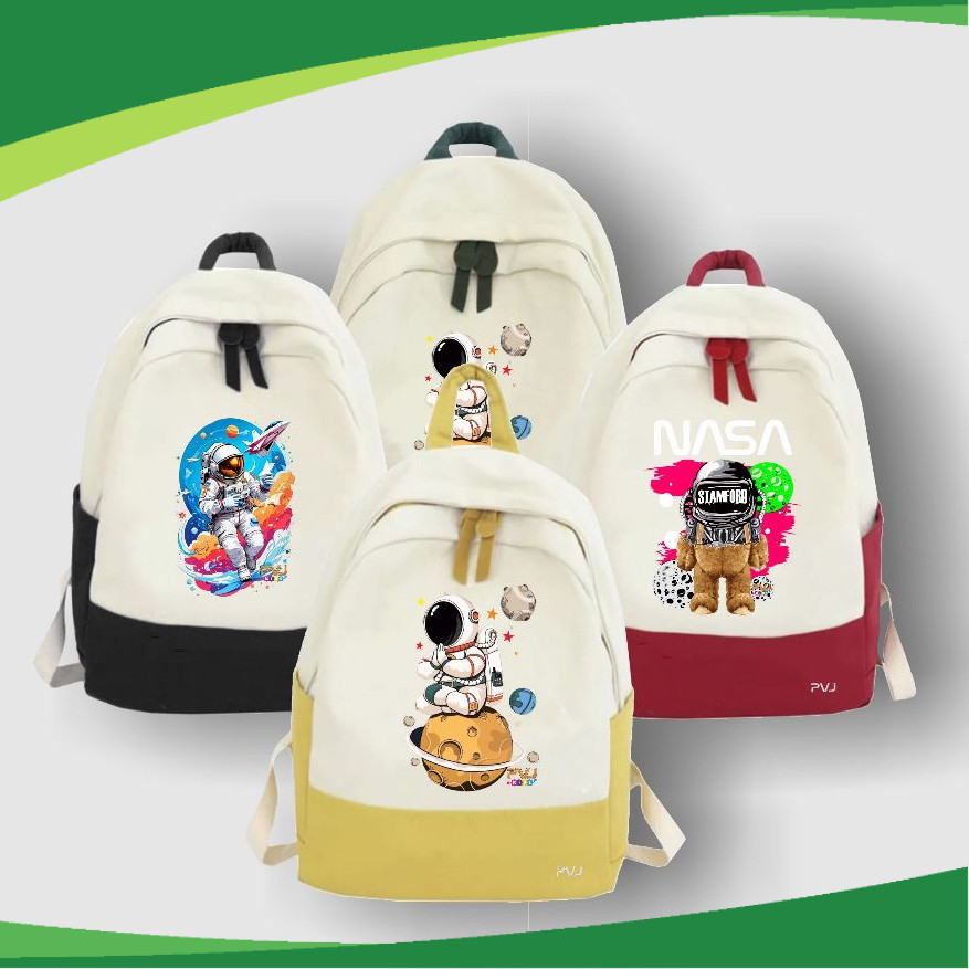 KL Tas Ransel Anak Backpack Casual Big Astronomy NASA Unisex Fashion Kids 07