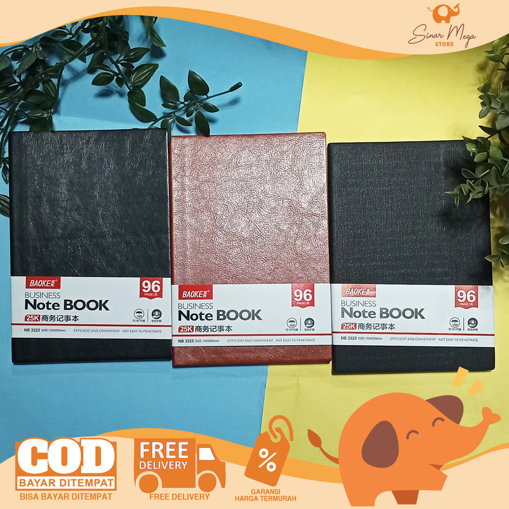 

BaoKe Notebook Buku Tulis Catatan Bergaris Soft Cover Leather A5/B5 Murah