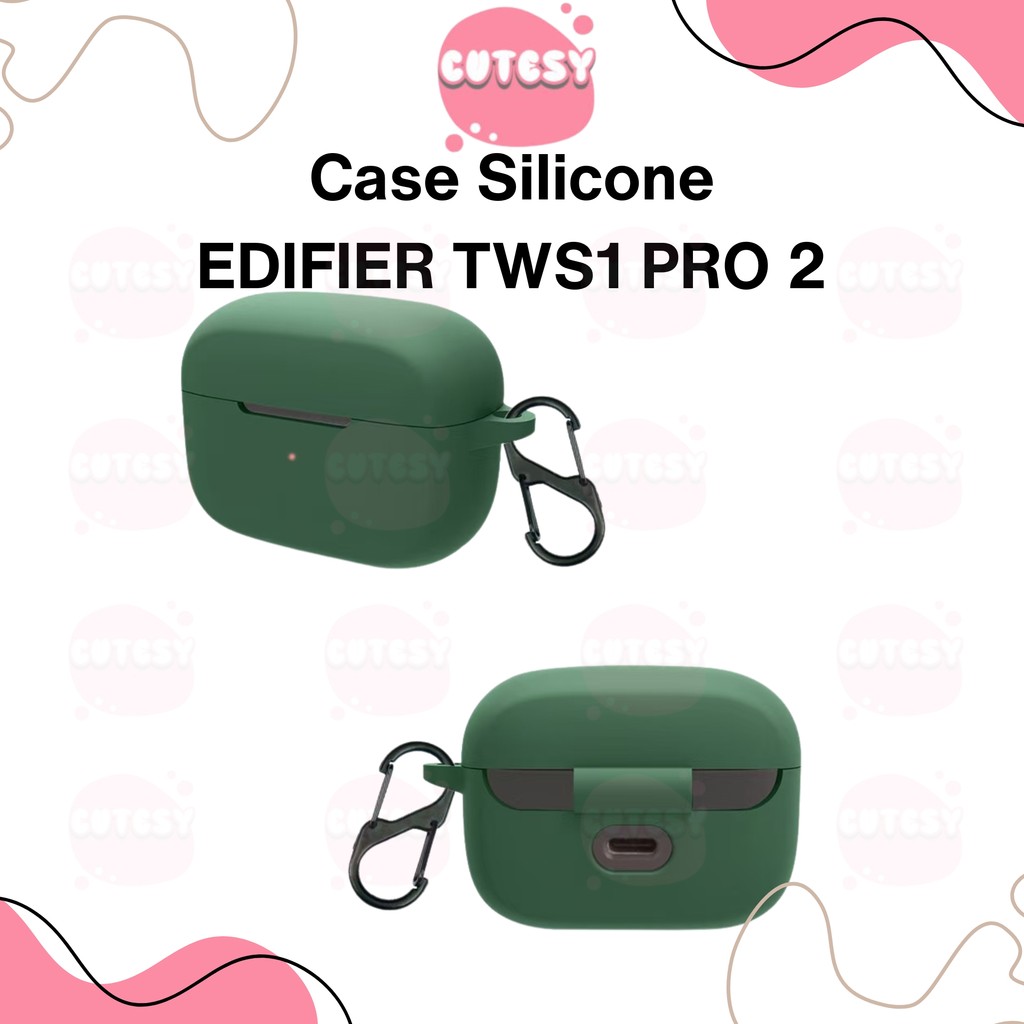Case Casing Cover Pelindung Silicone EDIFIER TWS1 1Pro + Carabiner Cutesy