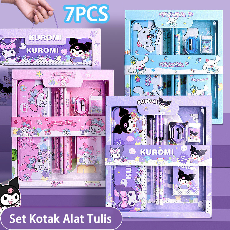 

NEW 7 in 1 Set Kotak Alat Tulis / Set Tempat Pensil Siswa / Tempat Pensil Kartun Set / Hadiah untuk