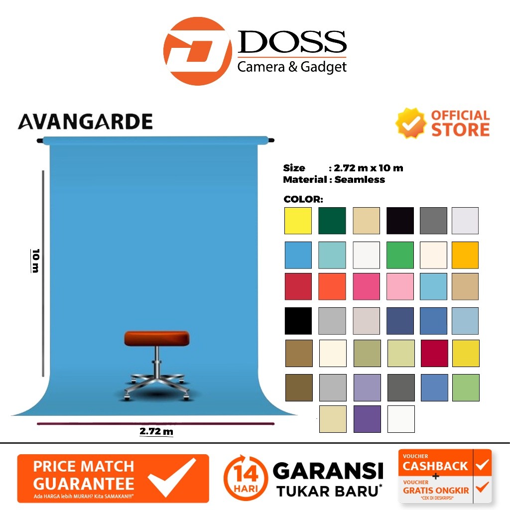 Avangarde Seamless Background Paper Polos Seamless Backdrop Studio