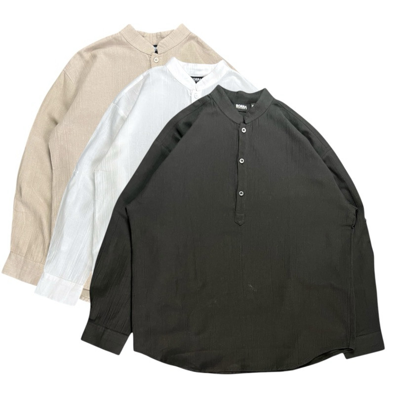 KEMEJA KOKO LINEN CRINKLE PREMIUM  KEKINIAN